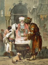 Mulher junto a uma fonte de rua (Sebil), de «Stamboul, Souvenir de l